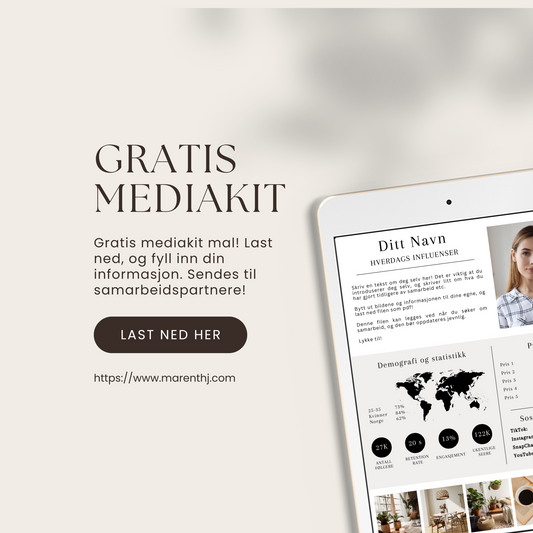 Enkelt media kit - GRATIS