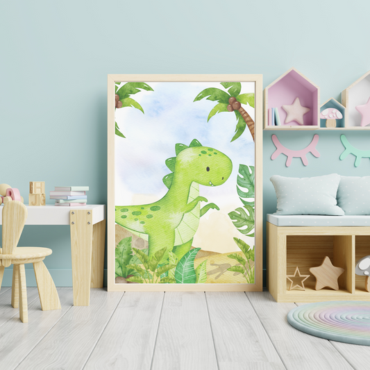 Nysgjerrig dinosaur - digital fil