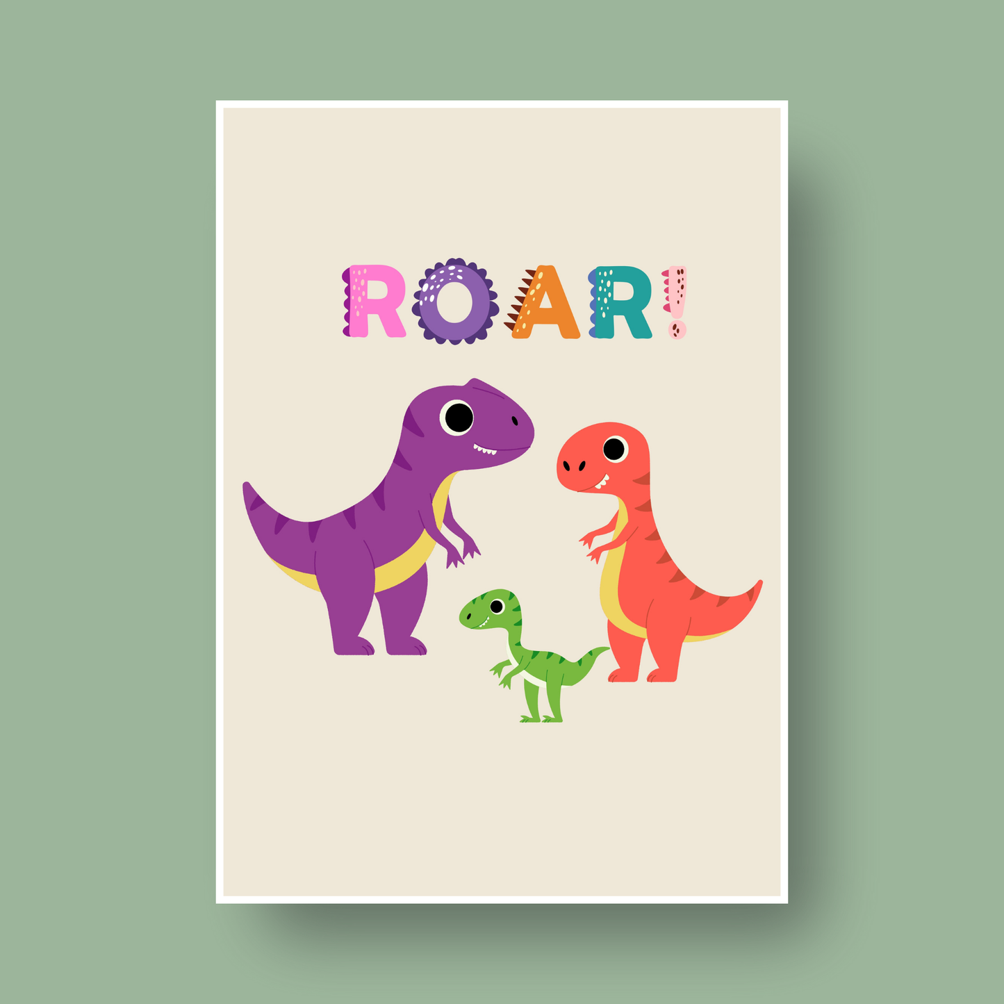 Dinosaurfamilie - digital fil