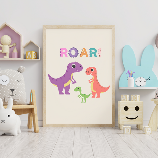 Dinosaurfamilie - digital fil