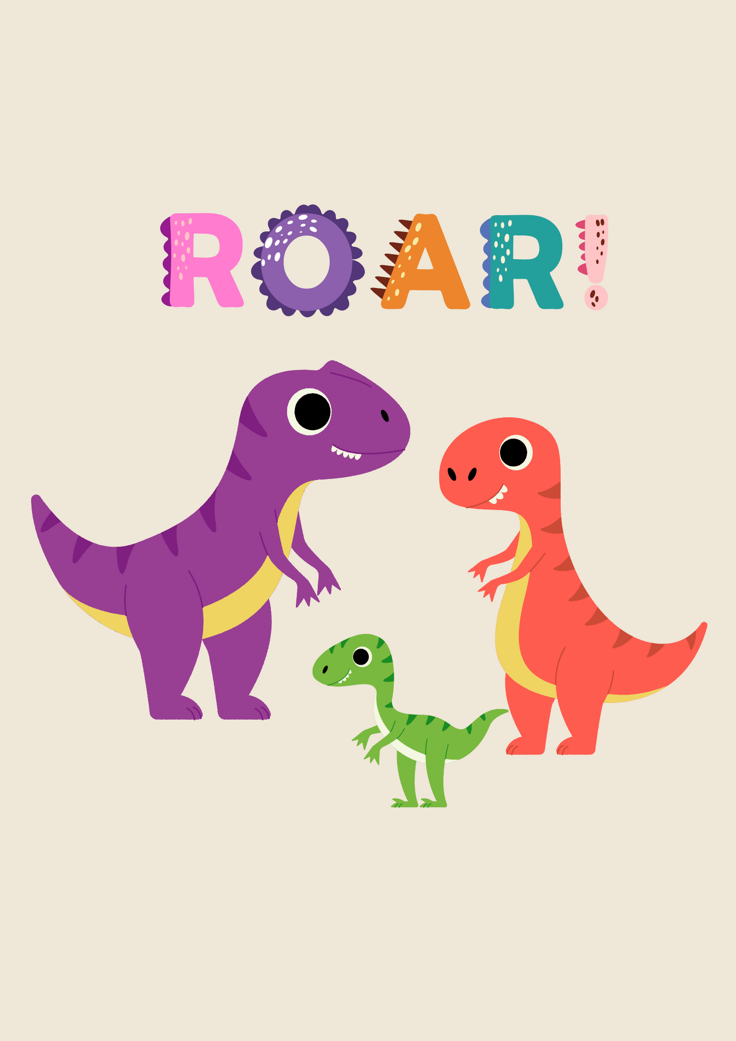 Dinosaurfamilie - digital fil