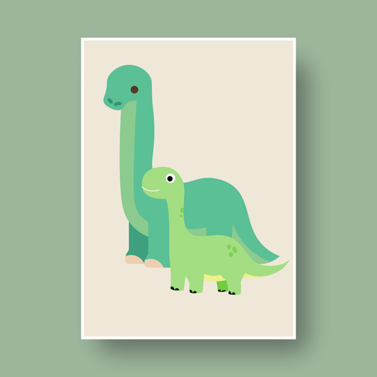 Dinosaur (forelder + barn) - digital fil