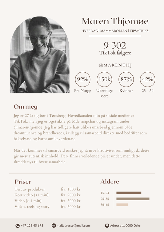 Media Kit mal - beige