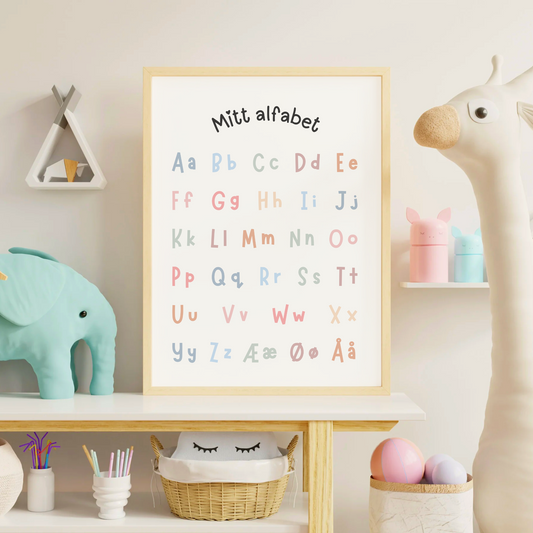 Mitt alfabet enkel - Print