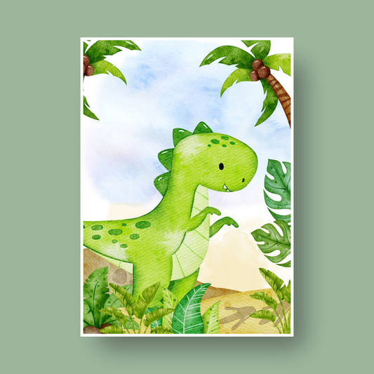 Nysgjerrig dinosaur - digital fil