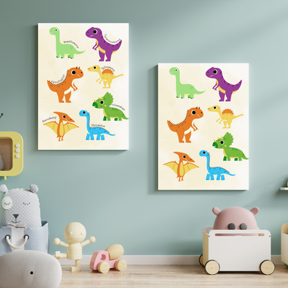 Dinosaurer (med navn) - digital fil